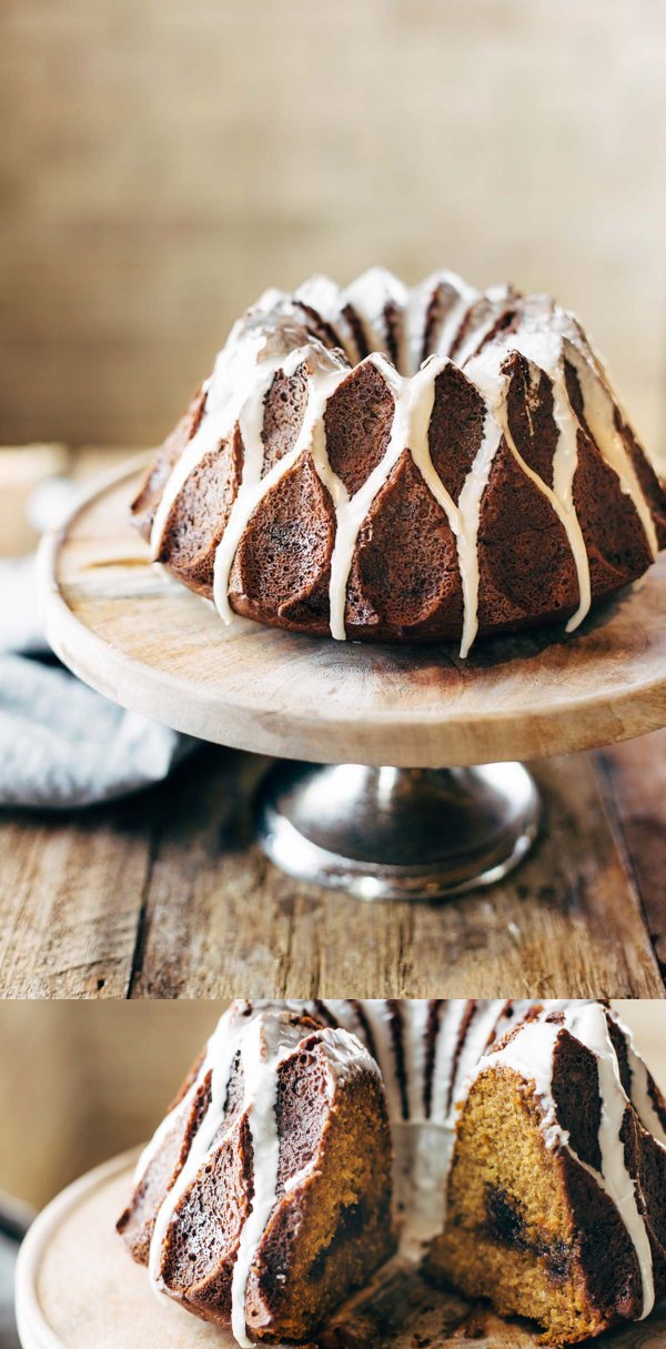 Cinnamon Streusel Pumpkin Bundt Cake