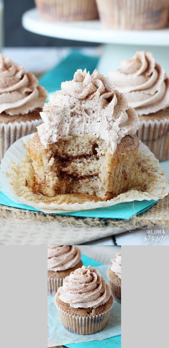 Cinnamon Sugar Swirl Cupcakes