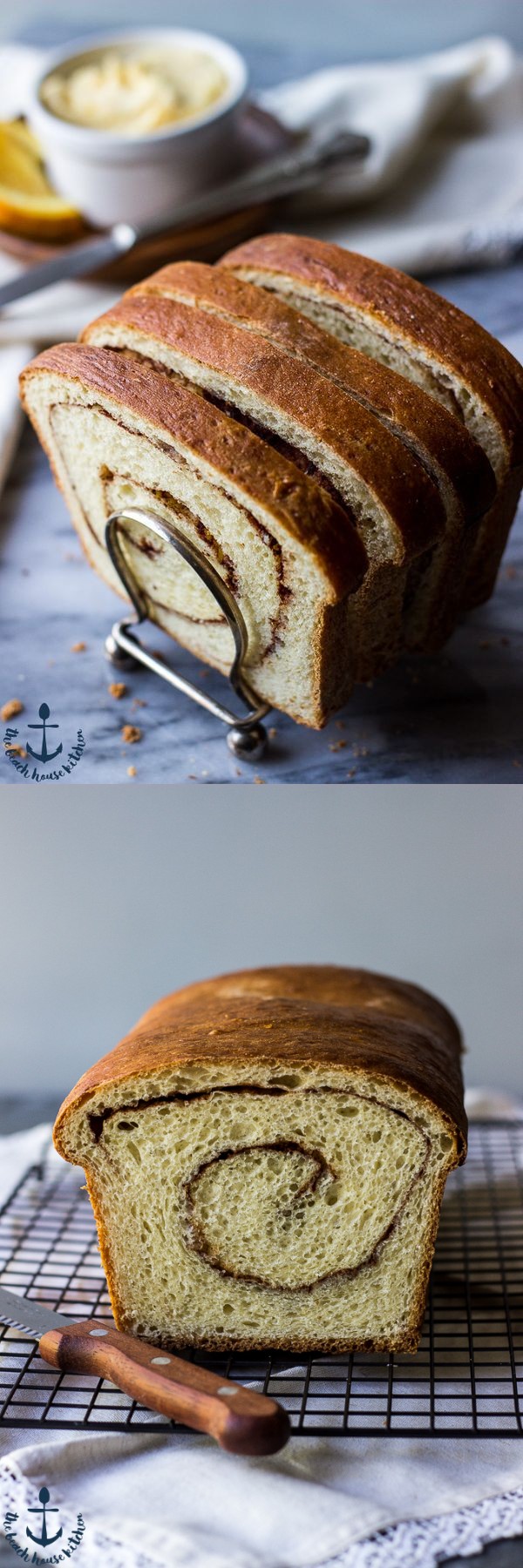 Cinnamon Swirl Bread with Orange Maple Butter