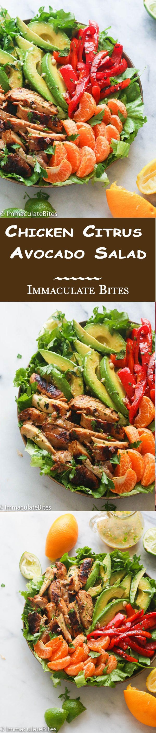 Citrus Chicken Salad with Avocado