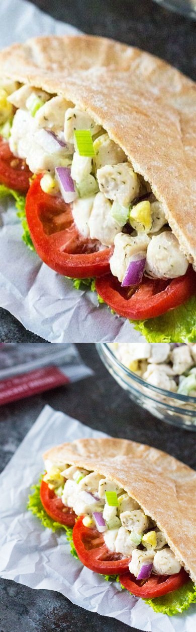 Classic Chicken Salad Pita Pockets