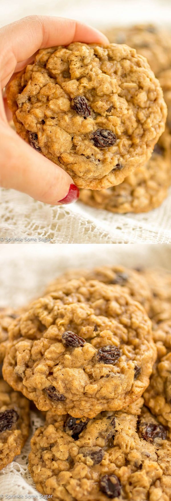 Classic Soft and Chewy Oatmeal Raisin Cookies