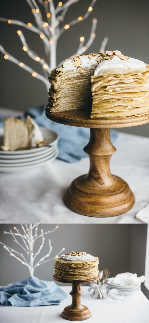 Coconut Amaretto Crepe Cake