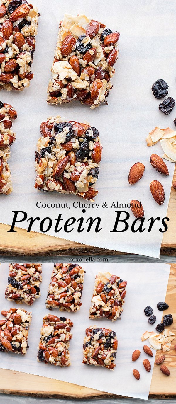 Coconut, Cherry and Almond Protein Bars