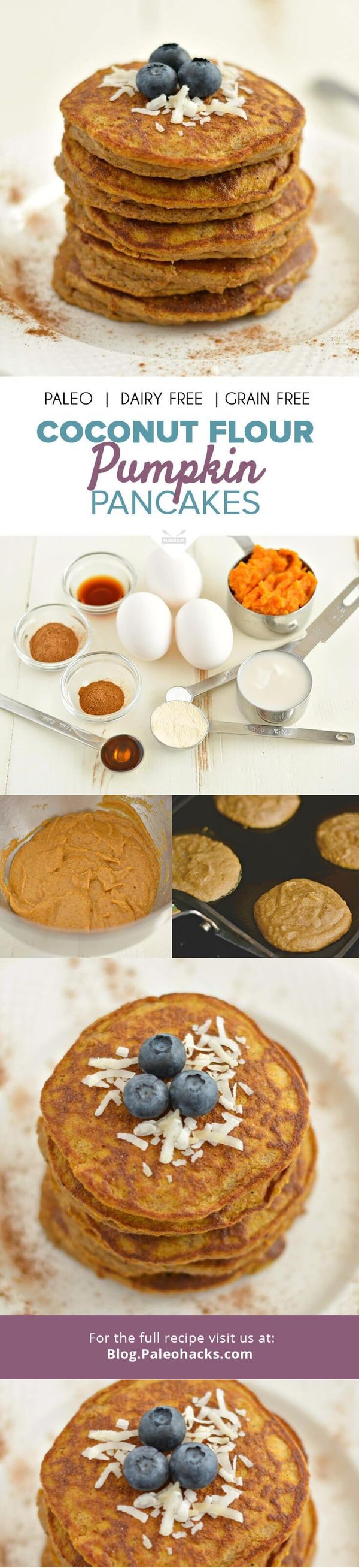 Coconut Flour Pumpkin Pancakes