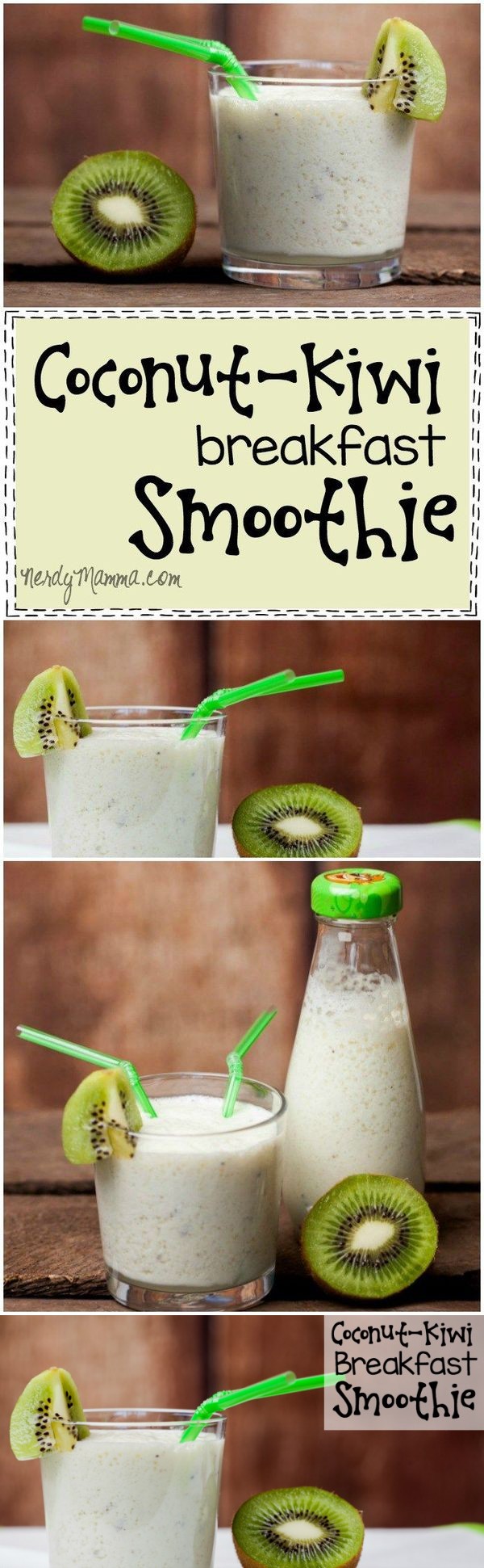 Coconut-Kiwi Breakfast Smoothie