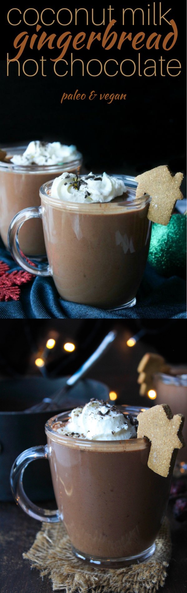 Coconut Milk Gingerbread Hot Chocolate