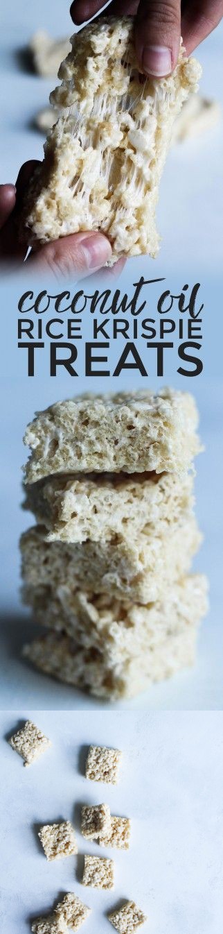 Coconut Oil Rice Krispie Treats