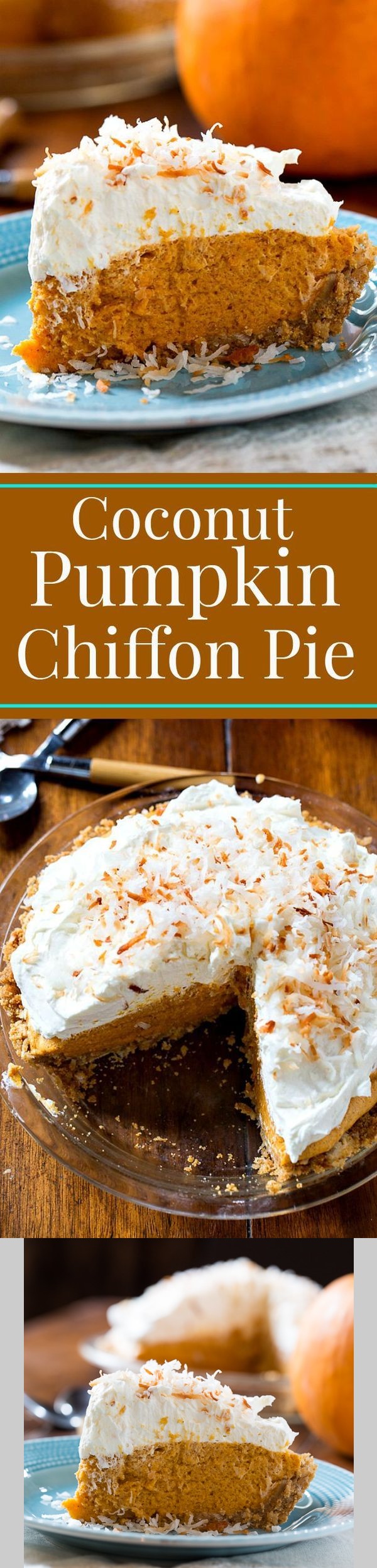 Coconut Pumpkin Chiffon Pie