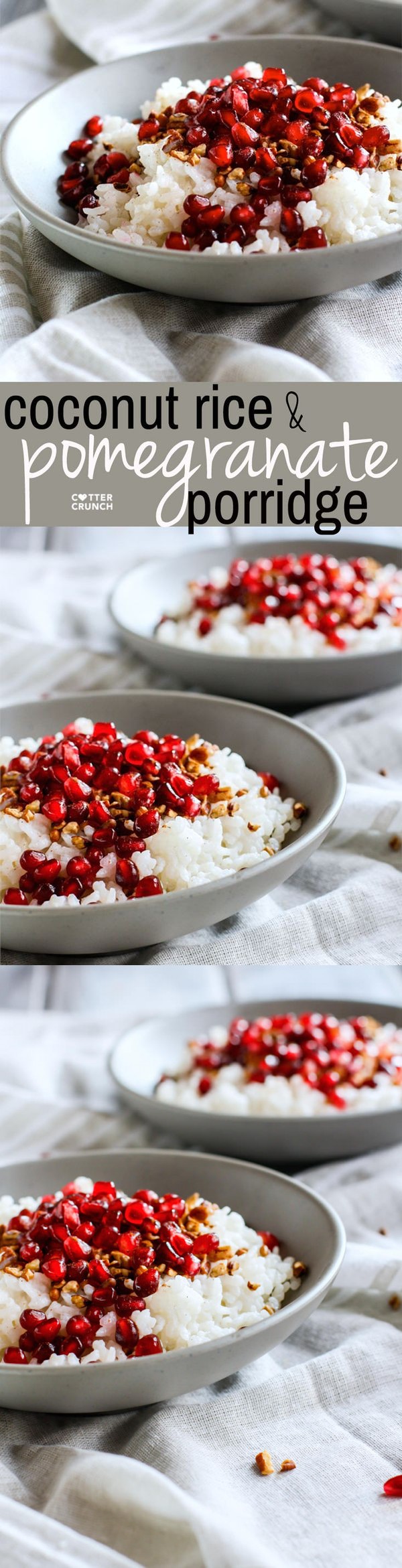 Coconut Rice and Pomegranate Porridge