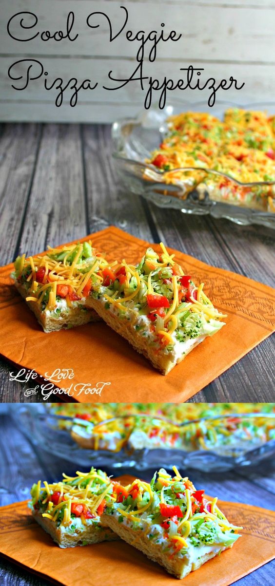 Cool Veggie Pizza Appetizer