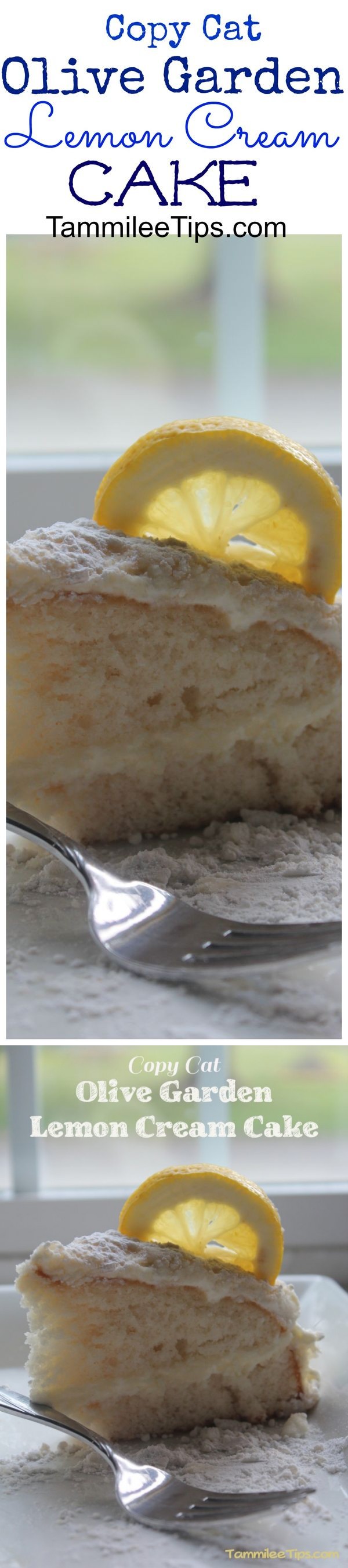 Copy Cat Olive Garden Lemon Cream Cake