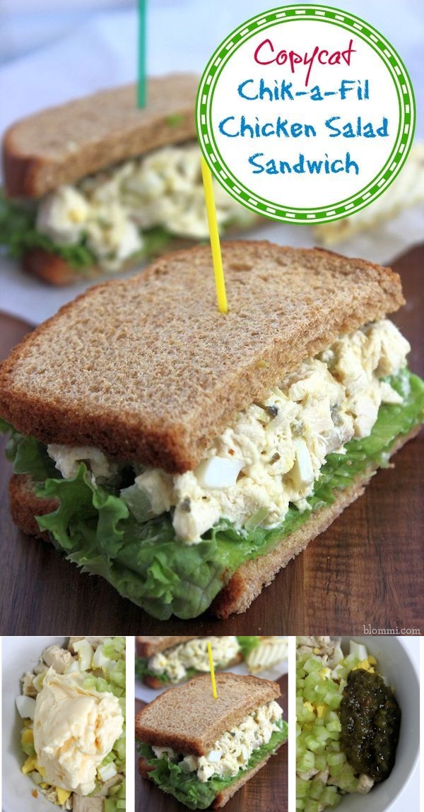 Copycat Chik-a-Fil Chicken Salad Recipe (Sandwich