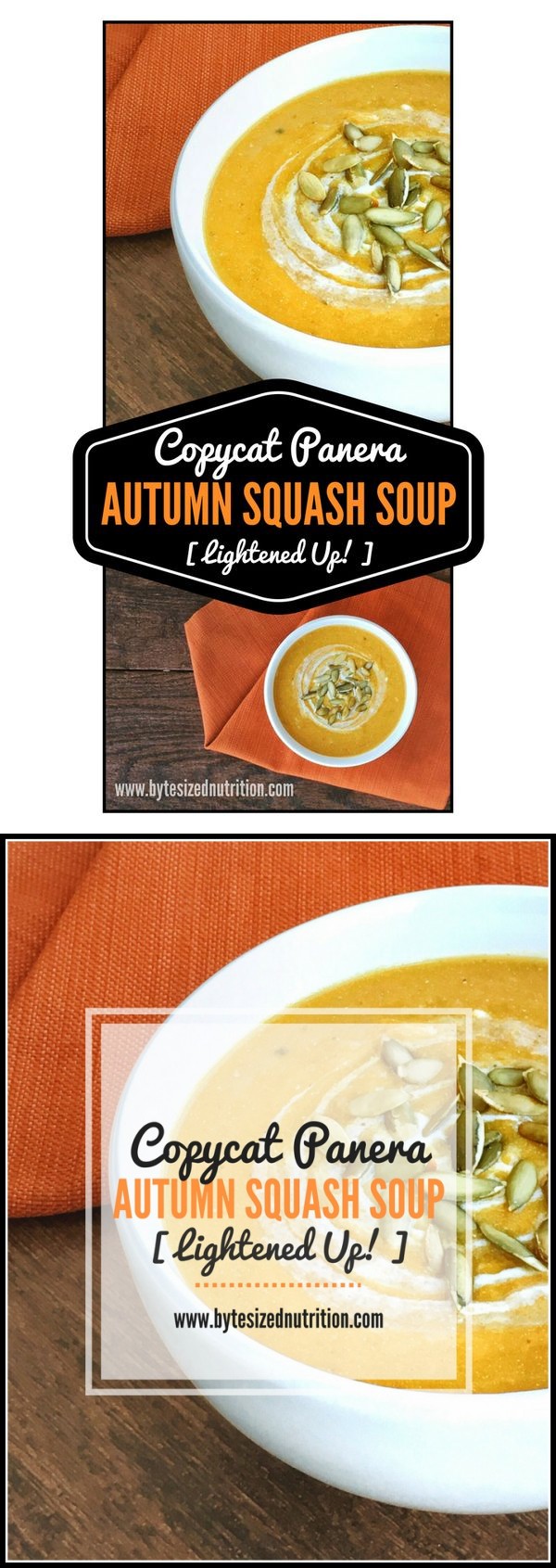 Copycat Panera Autumn Squash Soup (Lightened Up!