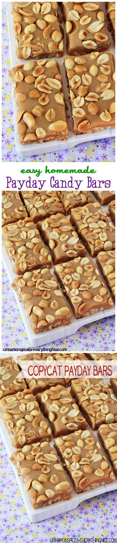 Copycat Payday Candy Bars