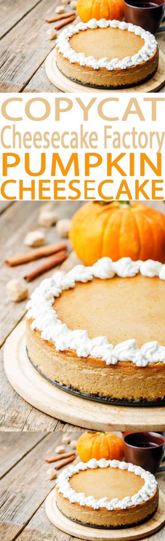 Copycat The Cheesecake Factory Pumpkin Cheesecake