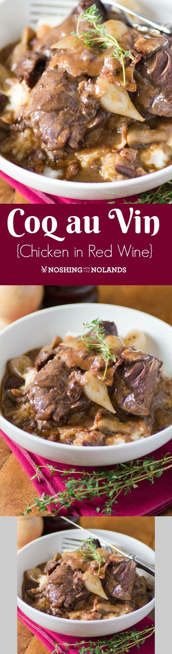 Coq au Vin (Chicken in Red Wine