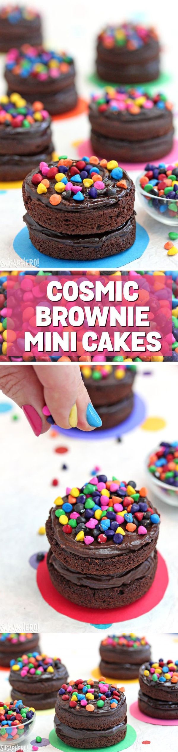 Cosmic Brownie Mini Cakes