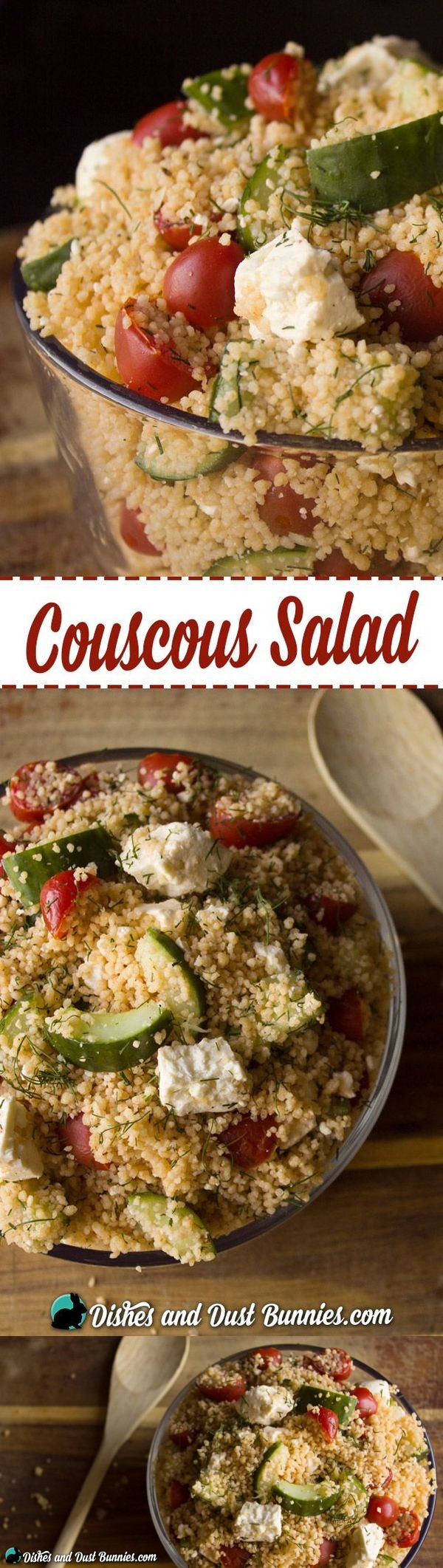 Couscous Salad with Tomatoes, Cucumbers and Feta