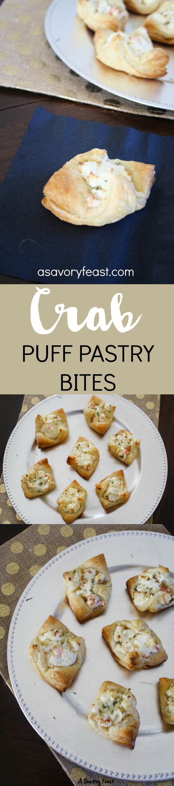 Crab Puff Pastry Bites