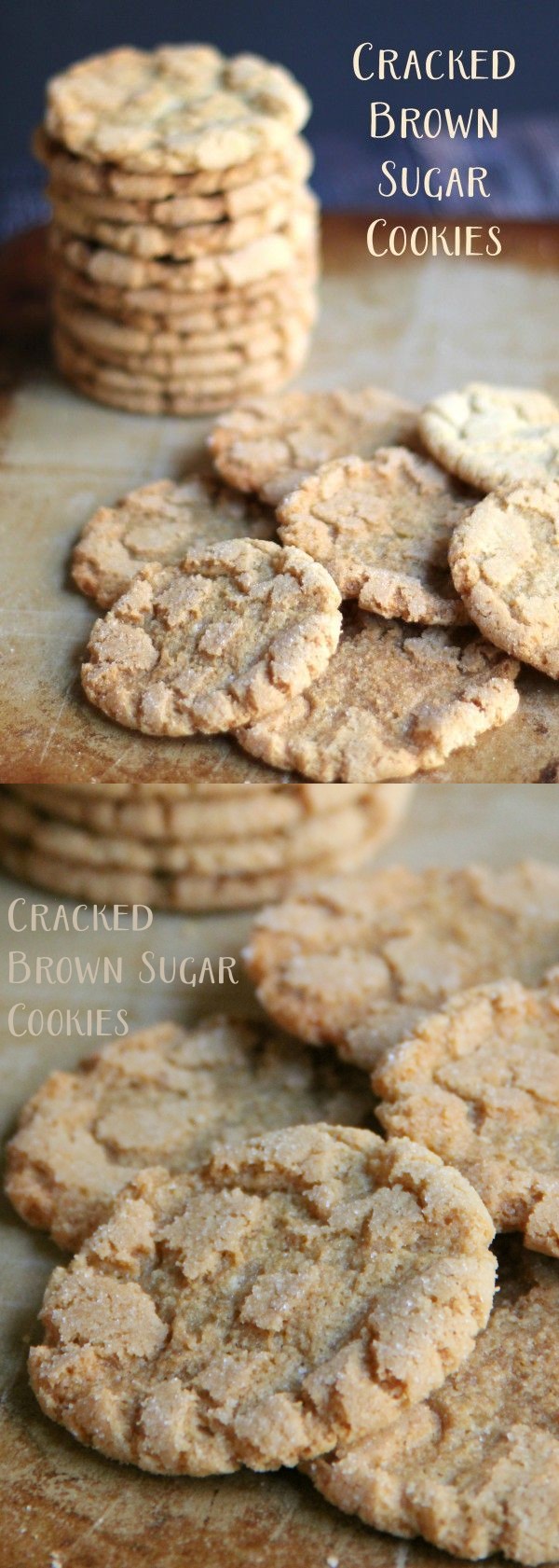 Cracked Brown Sugar Cookies