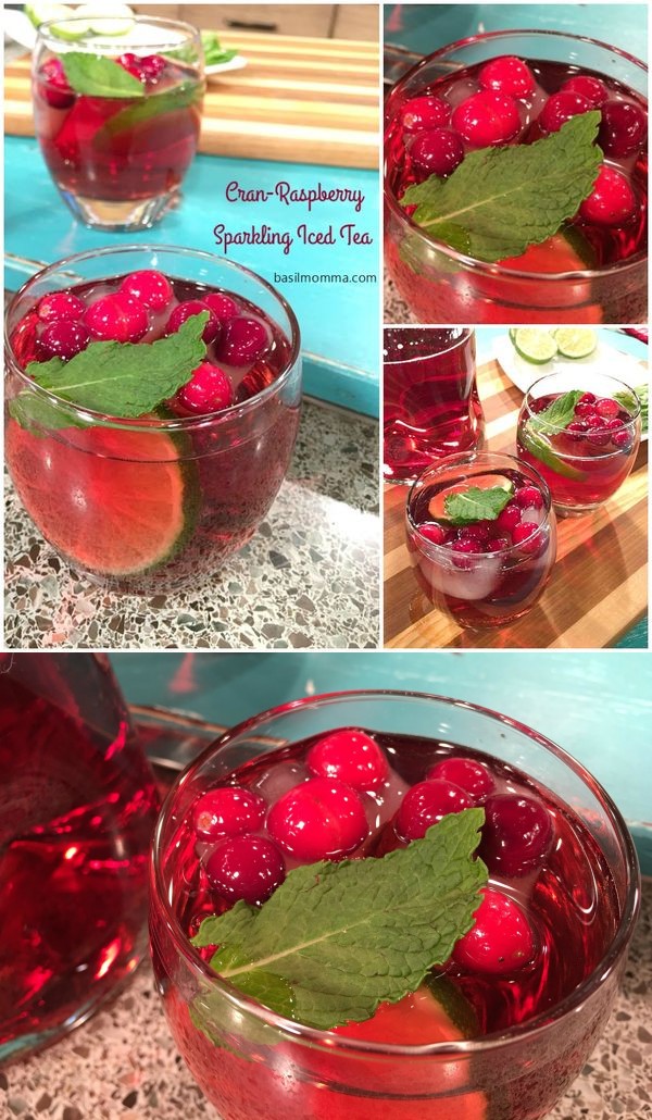 Cran-Raspberry Sparkling Iced Tea