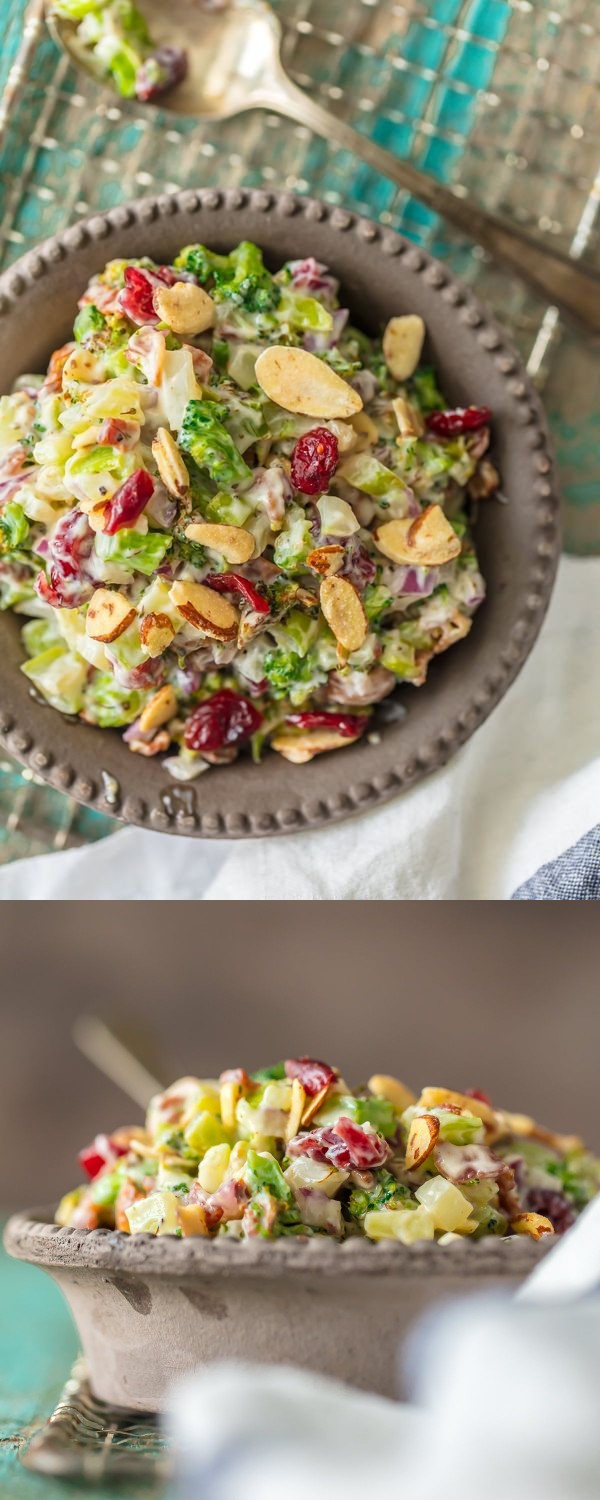 Cranberry Almond Charred Broccoli Salad