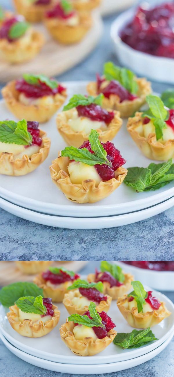 Cranberry Brie Bites