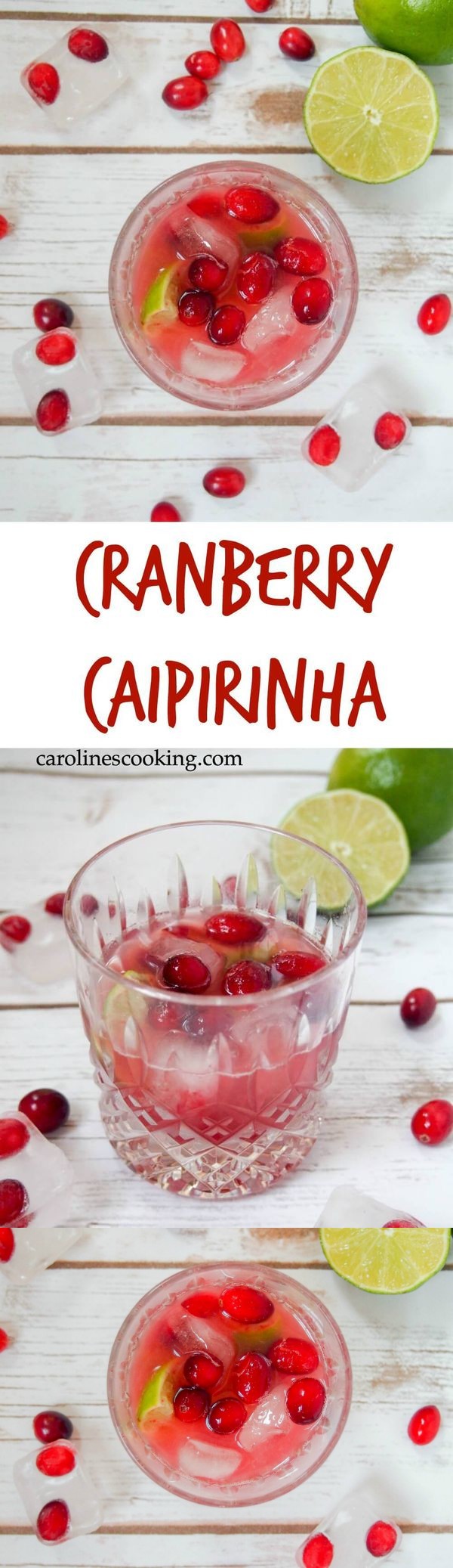 Cranberry caipirinha #CranberryWeek