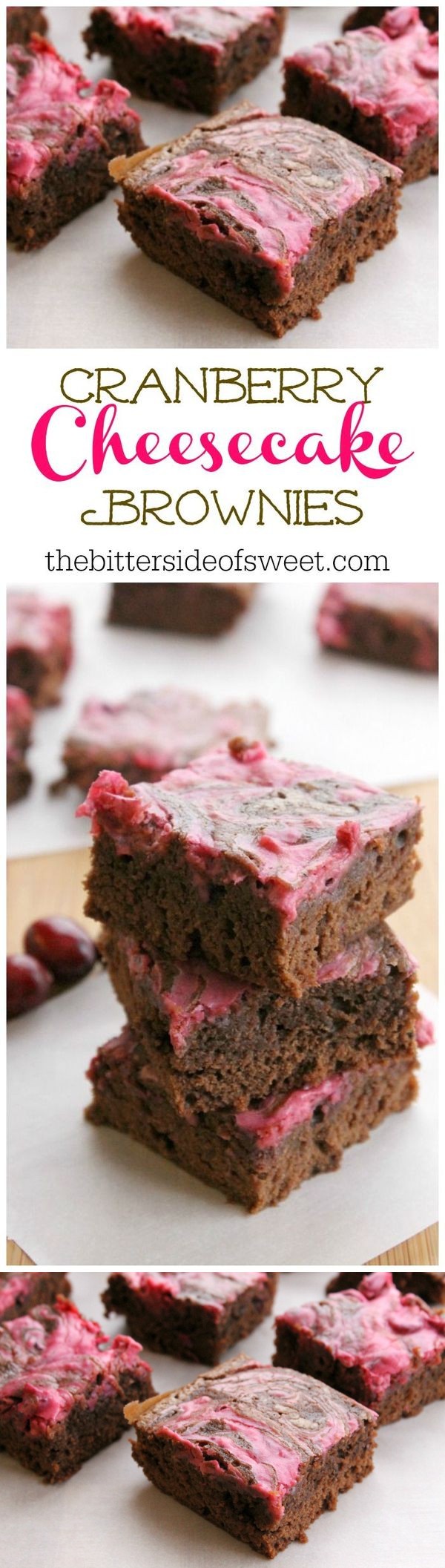 Cranberry Cheesecake Brownies