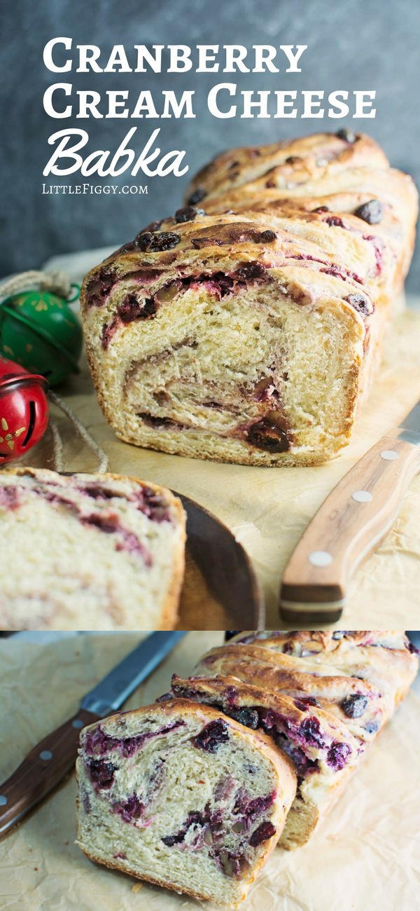 Cranberry Cream Cheese Babka