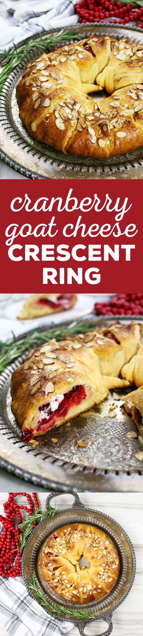 Cranberry Goat Cheese Crescent Ring