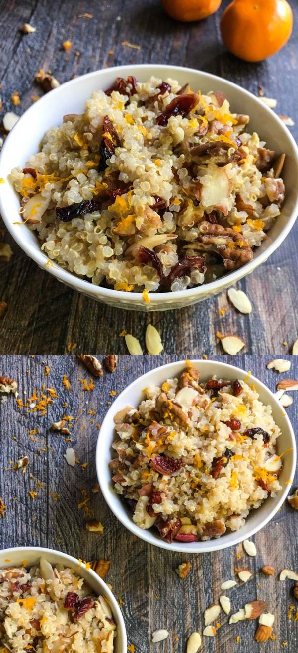 Cranberry Orange Breakfast Quinoa