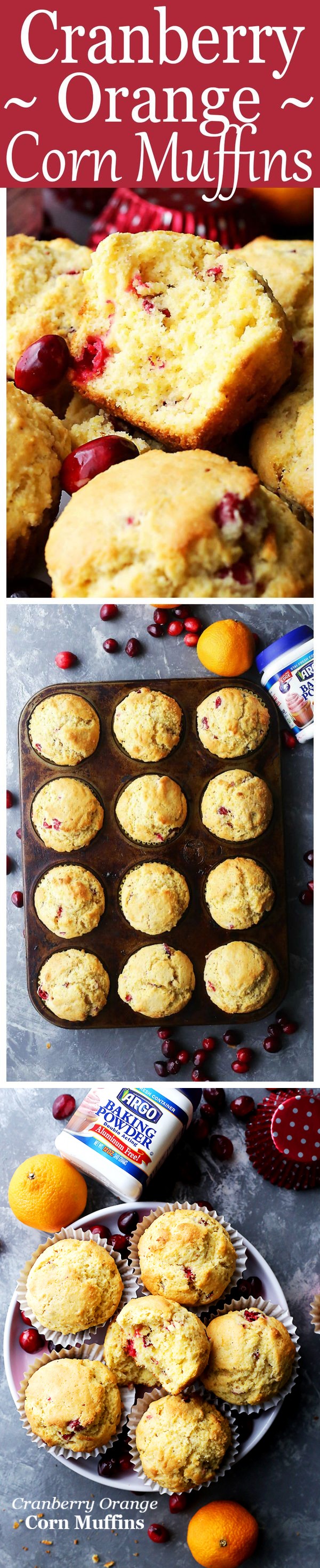 Cranberry Orange Corn Muffins