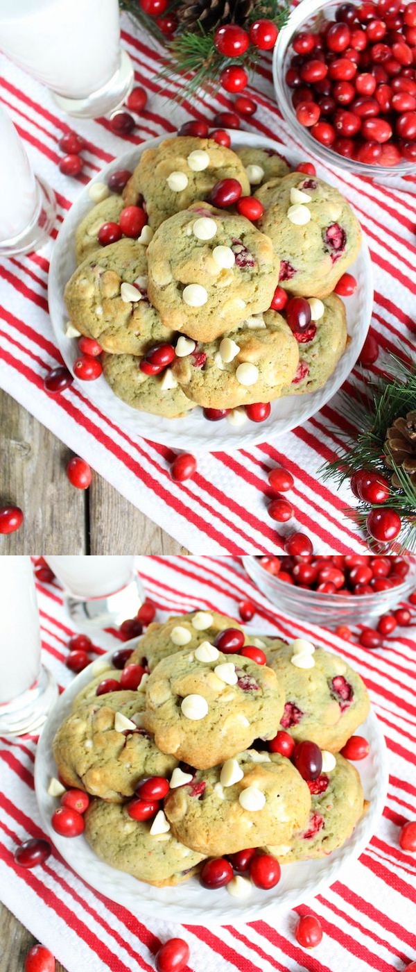 Cranberry Orange Creamsicle Cookies