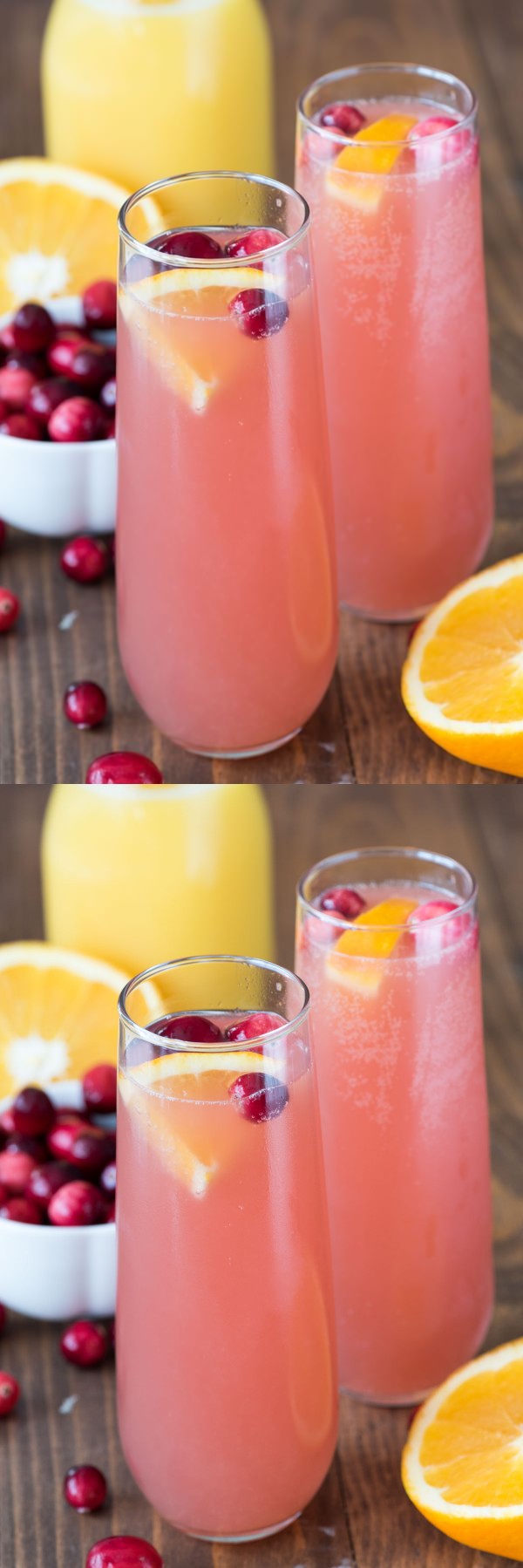 Cranberry Orange Mimosa Bellini