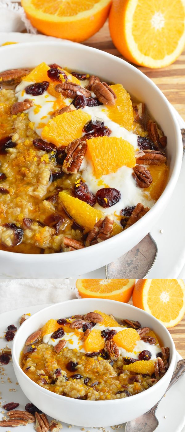 Cranberry Orange Steel Cut Oats