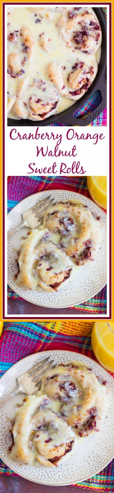 Cranberry Orange Walnut Sweet Rolls