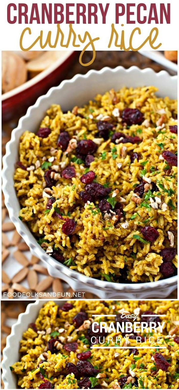 Cranberry-Pecan Curry Rice