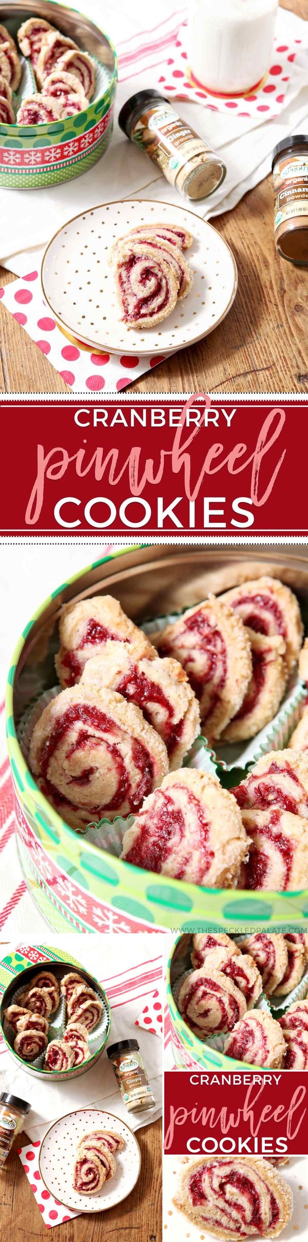 Cranberry Pinwheel Cookies