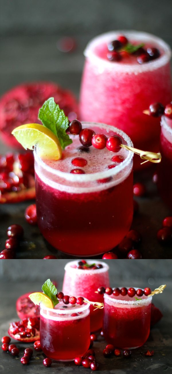 Cranberry Pomegranate Margaritas