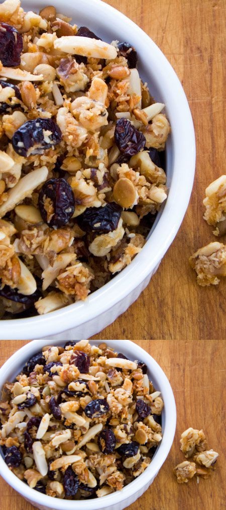 Cranberry Walnut Paleo Granola