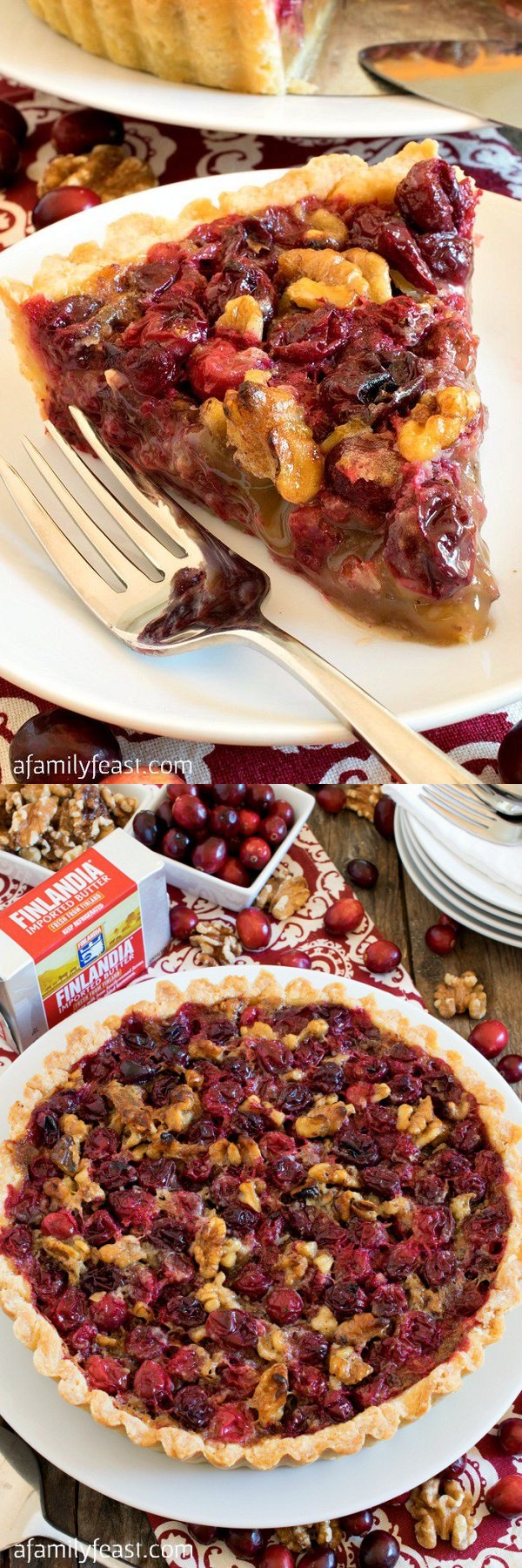 Cranberry Walnut Tart