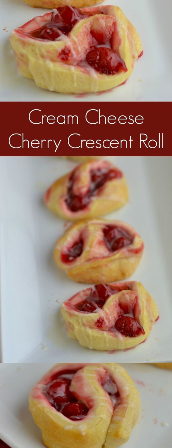 Cream Cheese Cherry Crescent Roll