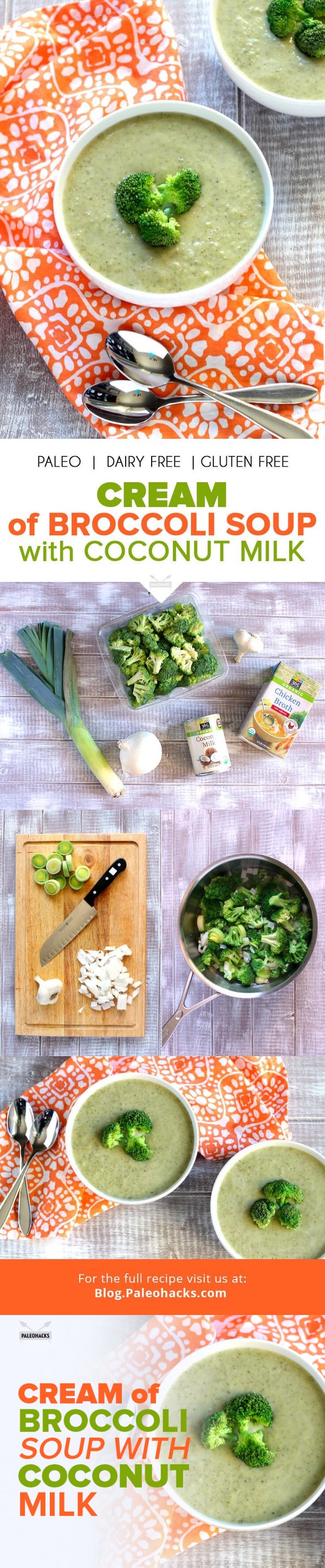 Cream of Broccoli Soup with Coconut Milk Recipe by Deanna Dorman