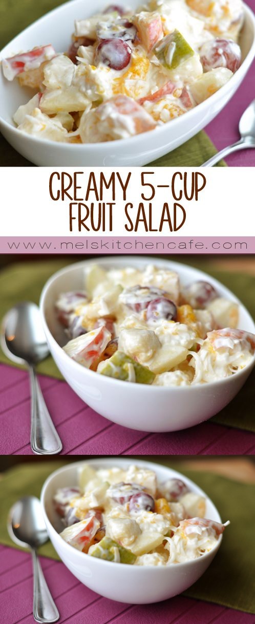 Creamy 5-Cup Fruit Salad