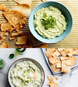 Creamy Avocado Dip With Scallions