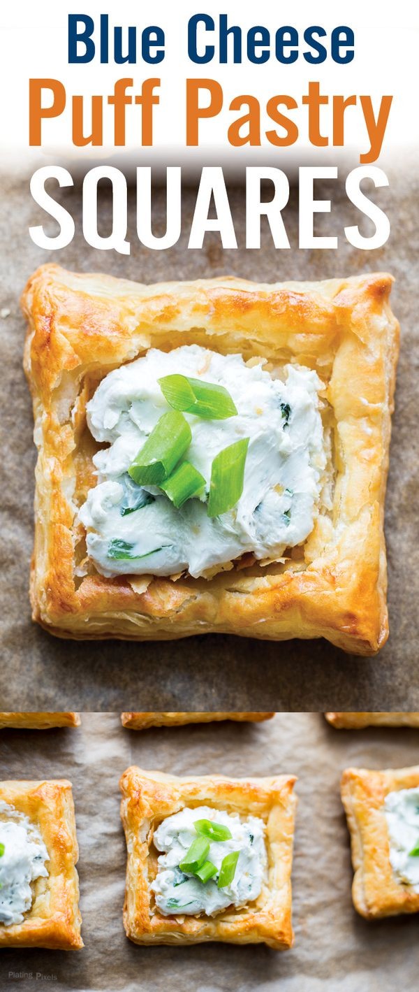 Creamy Blue Cheese Puff Pastry Squares