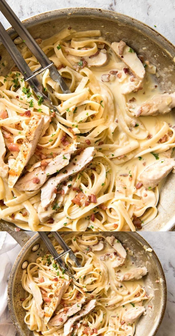 Creamy Chicken and Bacon Pasta