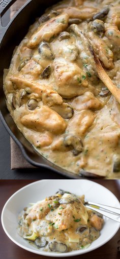 Creamy Chicken Stroganoff with Mushrooms